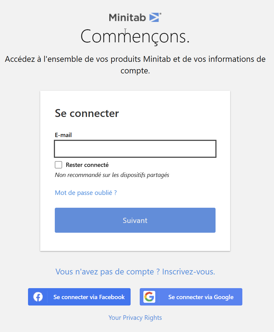 Licence du portail de licence Minitab pour Minitab Simul8®