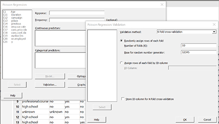Regresión poisson de Minitab